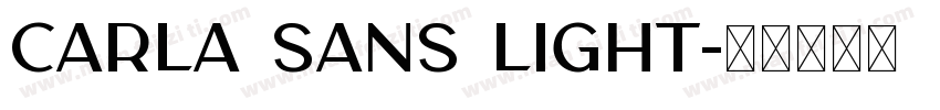 Carla Sans Light字体转换